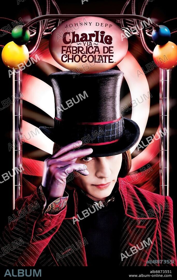 Poster de CHARLIE Y LA FABRICA DE CHOCOLATE, 2005 (CHARLIE AND THE CHOCOLATE FACTORY), dirigida por TIM BURTON. Copyright WARNER BROS.