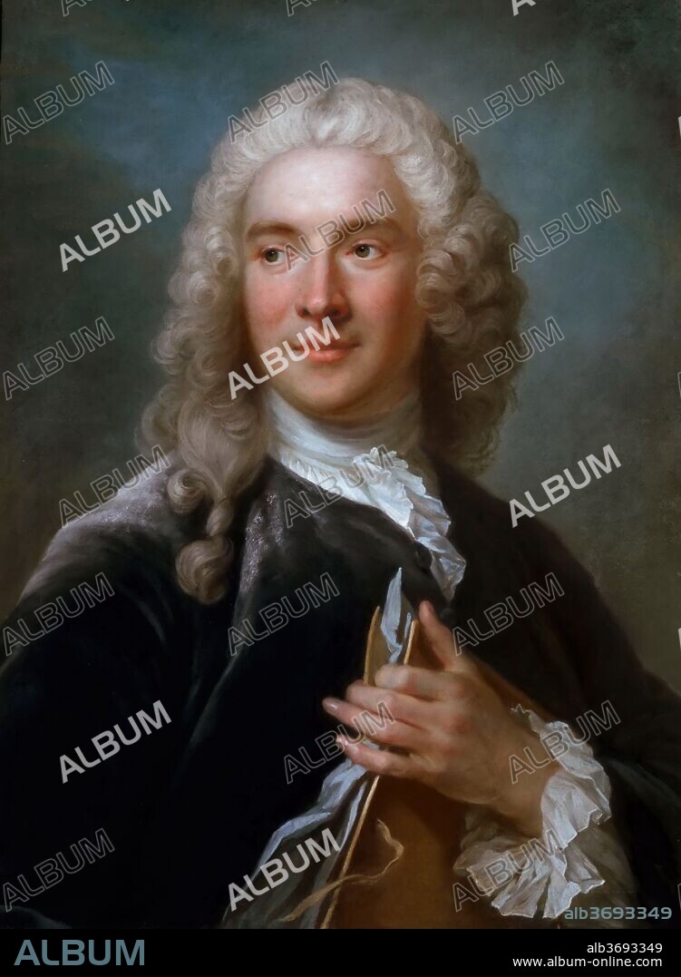 GUSTAF LUNDBERG. Portrait of Charles-Joseph Natoire (1700-1777).