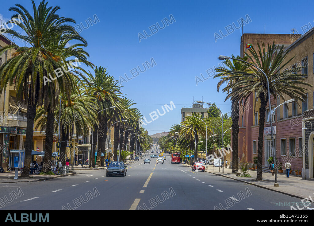 Harnet avenue, Asmara capital of Eritrea.