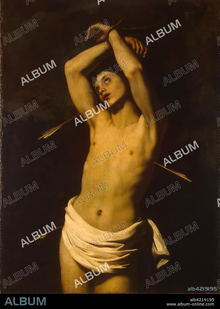 RENIERI, NICCOLO (NICOLAS RENIER, RÉGNIER). 'St Sebastian'. Italy, Circa 1620. Dimensions: 130x100 cm.