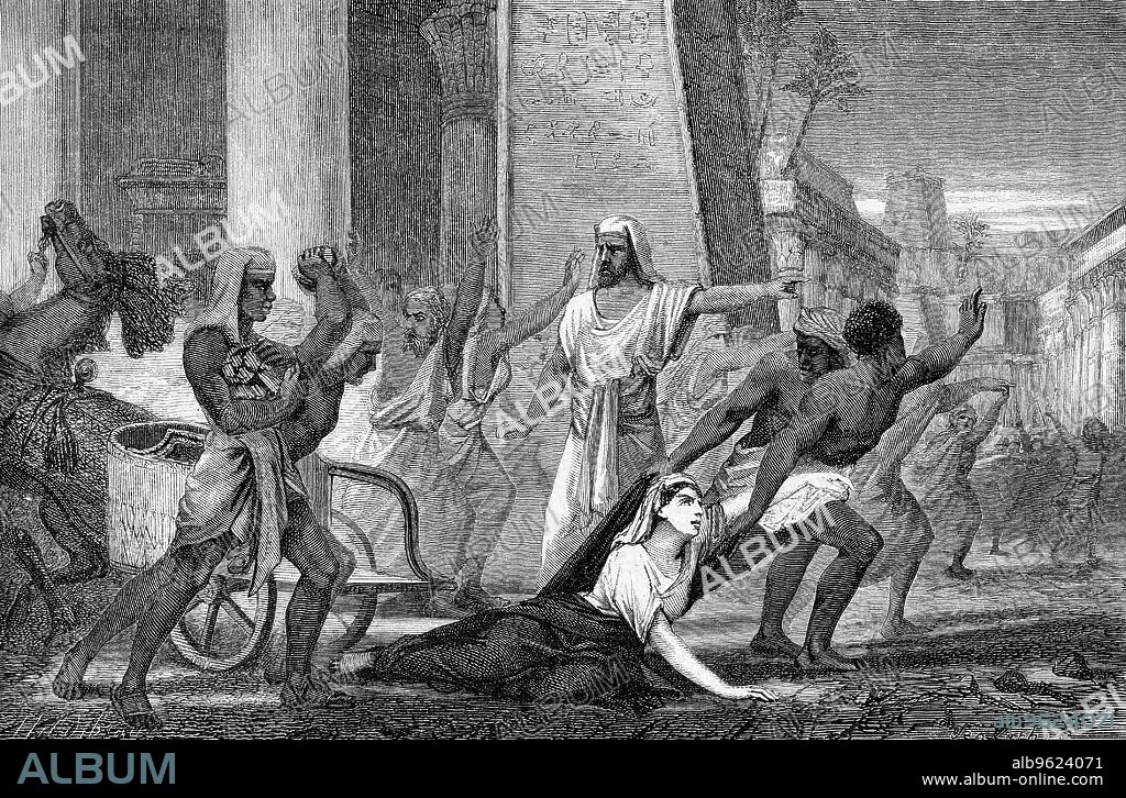 The murder of Hypatia, neo-Platonic mathematician and philosopher, 415 (mid 19th century). Hypatia (c370-415) was murdered by followers of Cyril, Christian Patriarch of Alexandria.