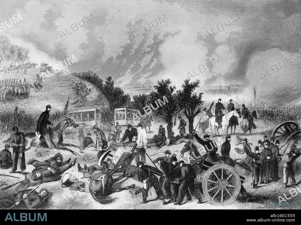 Battle of Gettysburg c.1863 Alonzo Chappell (1828-1887 American).