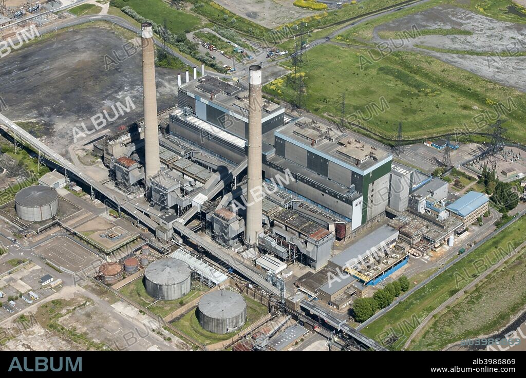 Tilbury B Power Station, Essex, 2015. A coal-fired power station built in 1961. In 2011 an attempt was made to convert to biomass but the power station has since been decommissioned.