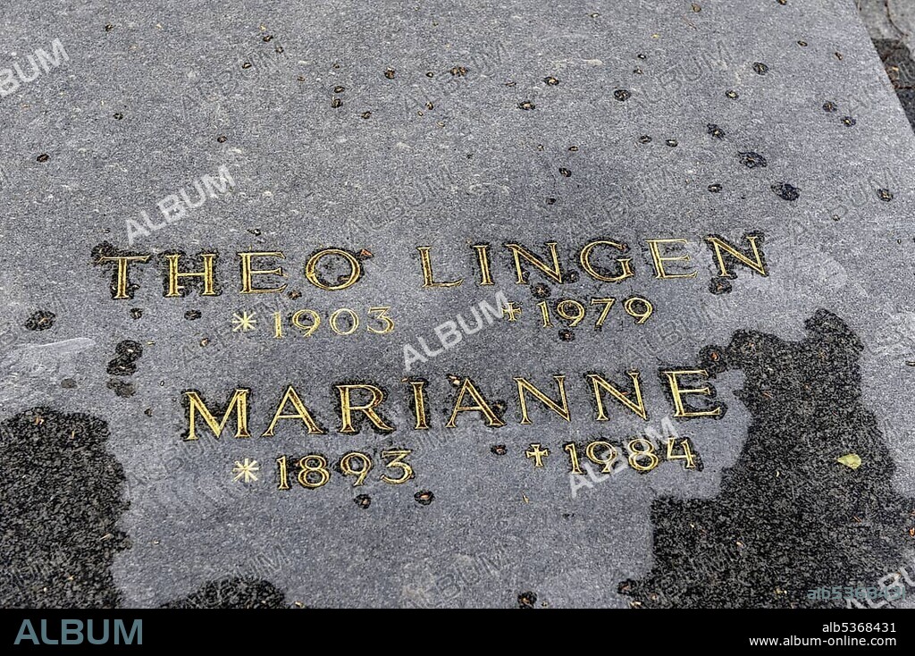 Grave of Theo Lingen, actor, Wiener Zentralfriedhof, Vienna's central cemetery, honorary grave, Vienna, Austria, Europe
