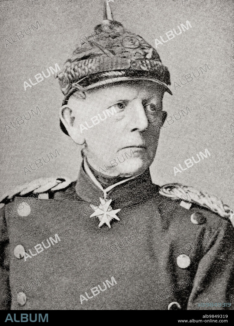Helmuth Karl Bernhard Graf von Moltke, 1800 - 1891. German Field Marshal and chief of staff of the Prussian Army. From Hutchinson's History of the Nations, published 1915.