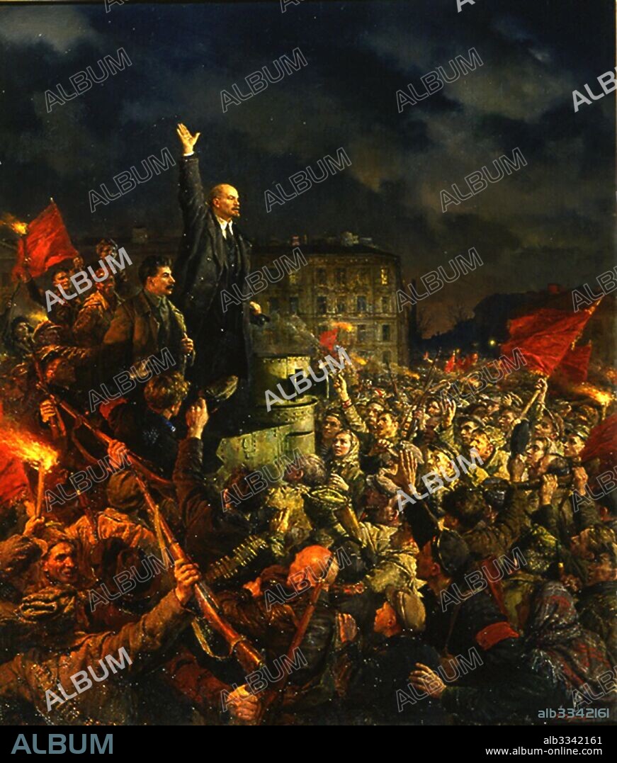 VLADIMIR ALEXANDROVICH SEROV. Long live the October revolution!.