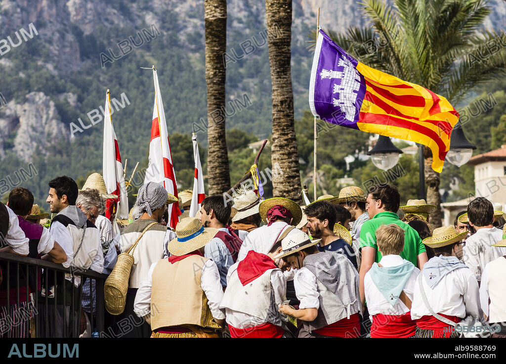 Moors and Christians of Soller, "Es Firó", Battle of Repic Beach, Soller, Sierra de Tramuntana, Mallorca, Balearic Islands, Spain.