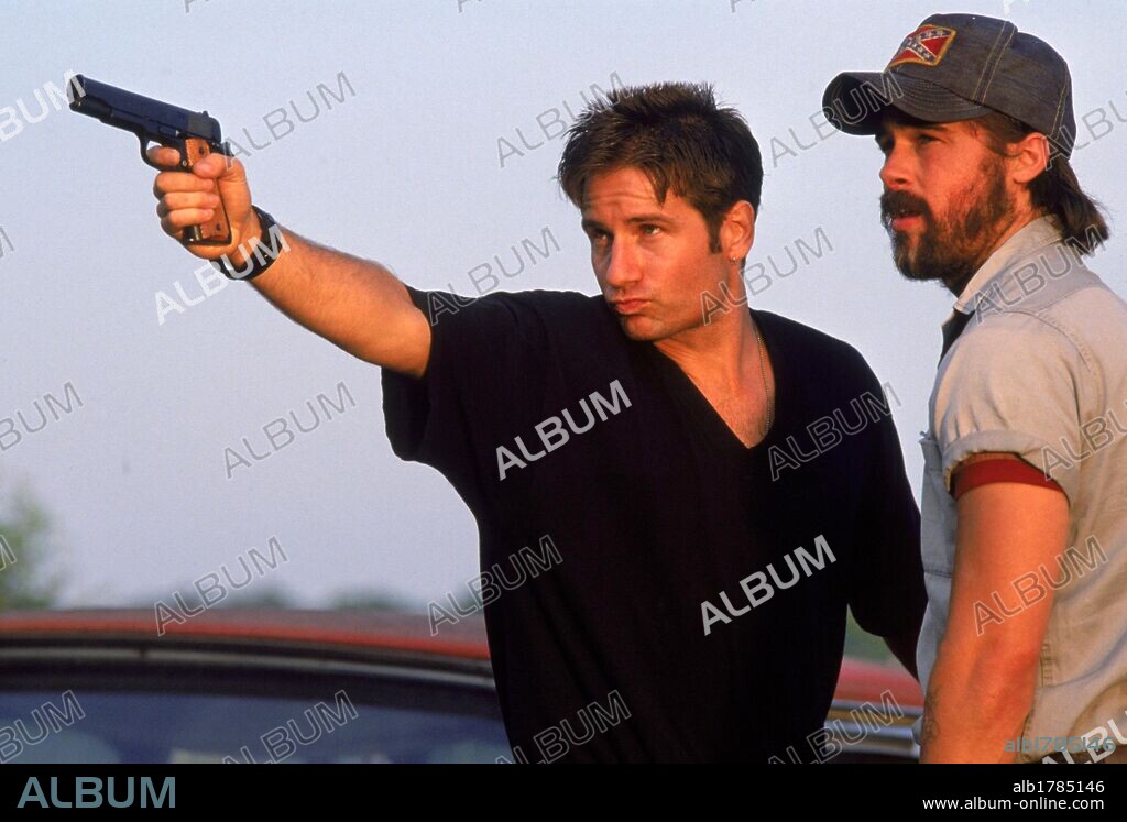BRAD PITT und DAVID DUCHOVNY in KALIFORNIA, 1993, unter der Regie von DOMINIC SENA. Copyright GRAMERCY PICTURES.