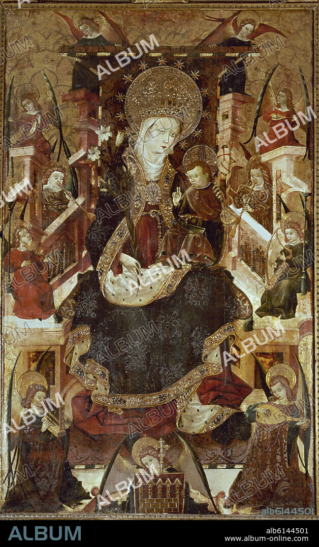BLASCO DE GRAÑÉN. VIRGEN DEL ARZOBISPO DALMAU DE MUR - 1435/55 - PROCEDE DE ALBALATE (TERUEL).