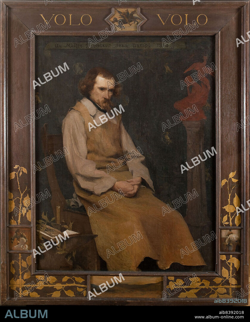 EDMOND FRANÇOIS AMAN-JEAN. Portrait of the sculptor Jean Jean Dampt, 1894.