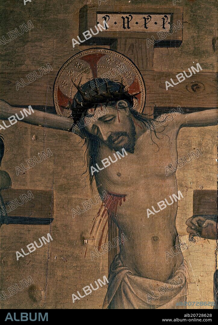 MAESTRO DE GIL Y PUJADES (S XV). RETABLO DE LA SANTA CRUZ - DETALLE - SIGLO XV -  ANTES ATRIBUIDO A MIGUEL ALCANYS.