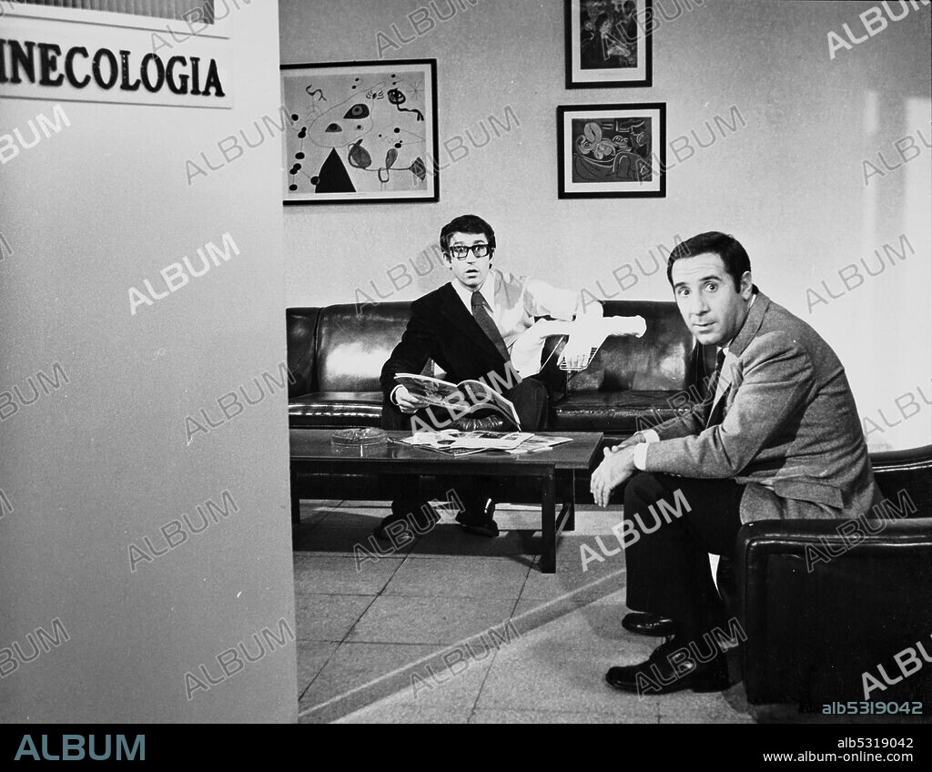 ALFREDO LANDA y JOSE SACRISTAN en MANOLO LA NUIT, 1973, dirigida por ANTONIO OZORES.