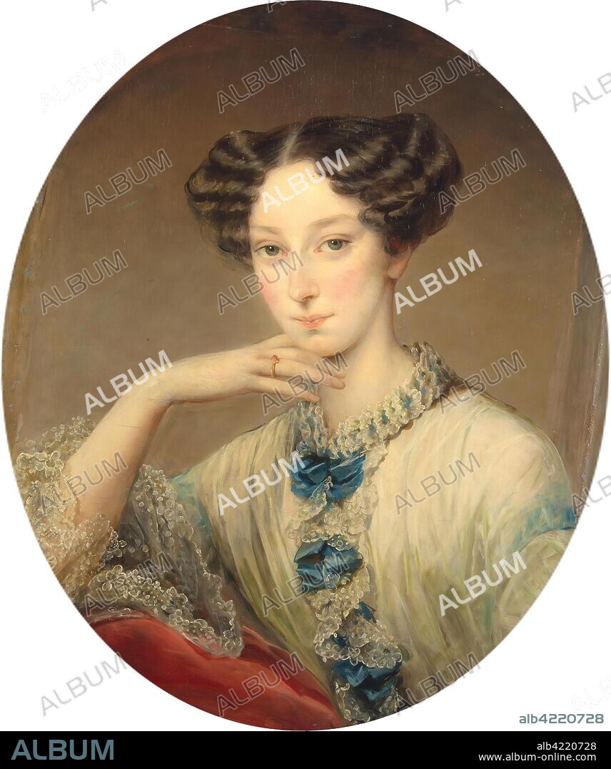 CHRISTINA ROBERTSON. 'Portrait of Grand Duchess Maria Alexandrovna'. Circa 1850. Dimensions: 70x58 cm.