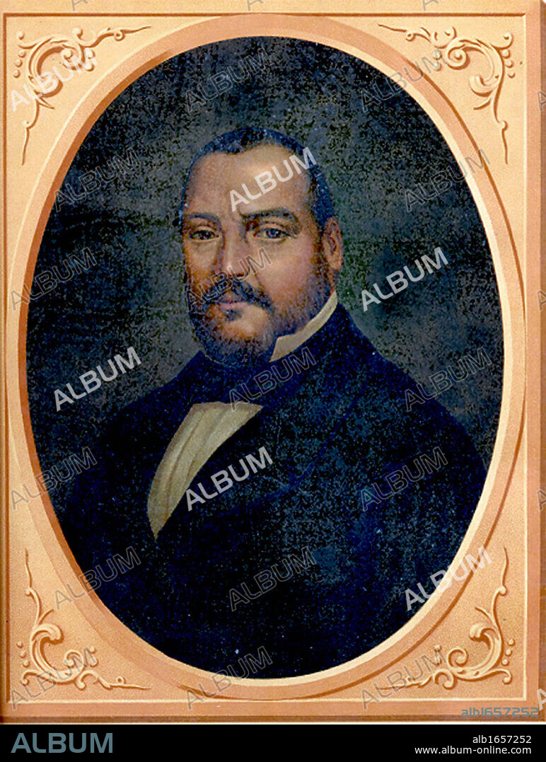 Ignacio Comonfort (1812-1863) Mexican politician and soldier.  President of Mexico 15 September 1855-21 January 1858, when he resigned.