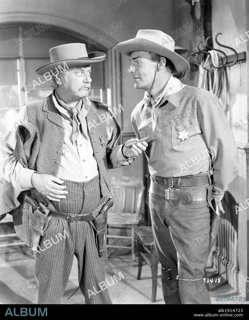 ALAN HALE y RANDOLPH SCOTT en COLT 45, 1950 (COLT.45). Copyright WARNER BROTHERS.