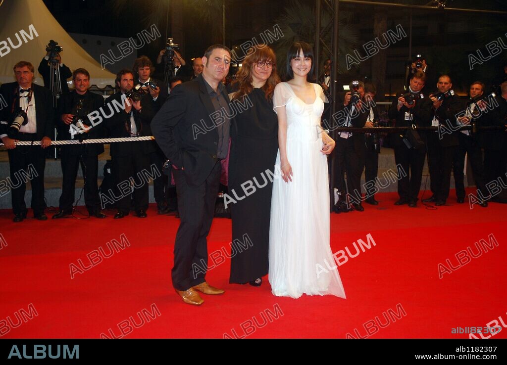 ISABEL COIXET, RINKO KIKUCHI and SERGI LOPEZ. May 23, 2009 - Cannes, France - Actress RINKO KIKUCHI, director ISABELLE COIXET and SERGI LOPEZ attend the 'Map of the Sounds of Tokyo' Premiere during the Cannes Film Festival 2009. 23/05/2009