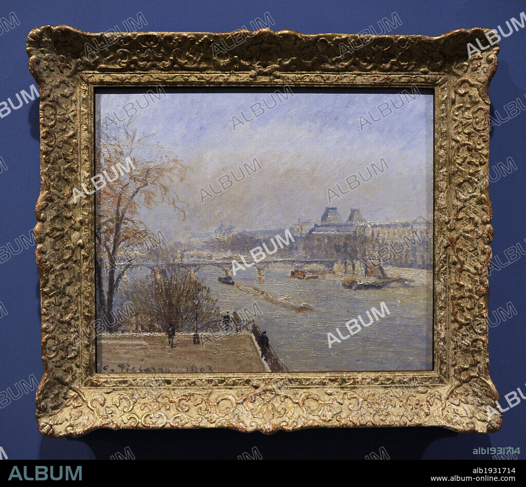 Camille Pissarro (1830-1903). French painter. View of the Seine towards the Louvre from Pont-Neuf, 1903. Oil on canvas (54 x 65 cm). Ny Carlsberg Glyptotek. Copenhagen, Denmark.