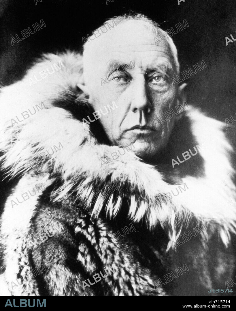 Roald Amundsen. Norwegian explorer: First person to reach the South Polo in December 1911.