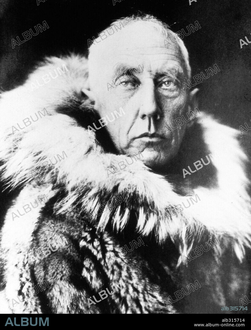 Roald Amundsen. Norwegian explorer: First person to reach the South Polo in December 1911.