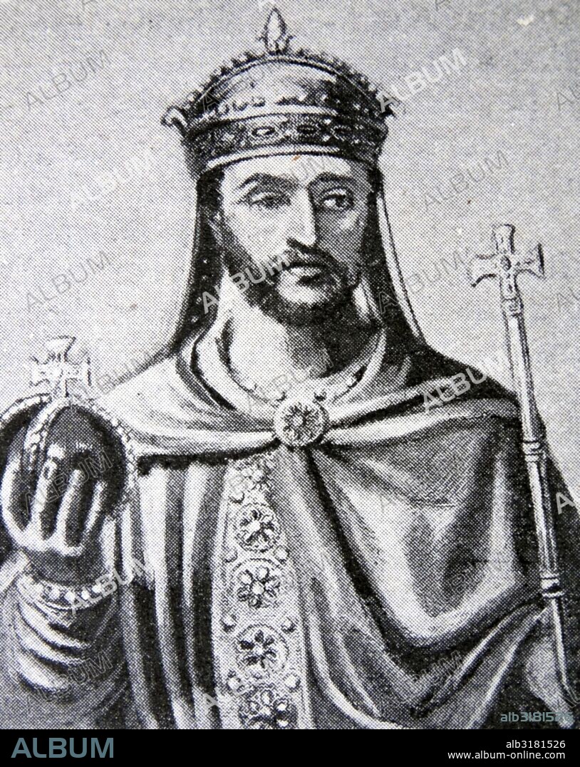 Louis the Pious (778 – 840); the Fair; King of Aquitaine from 781. He was also King of the Franks and co-Emperor (as Louis I) with his father; Charlemagne; of the Holy Roman Empire from 813.