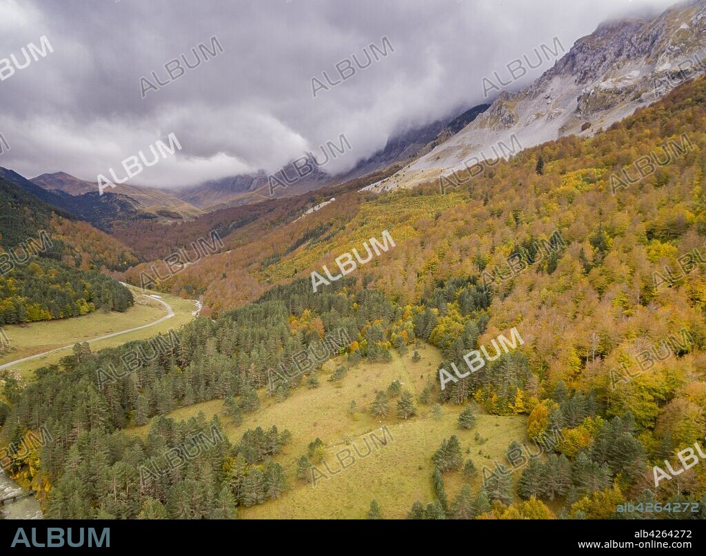 Ravine of Petraficha, Zuriza, western valleys, Pyrenean mountain range, province of Huesca, Aragon, Spain, europe.