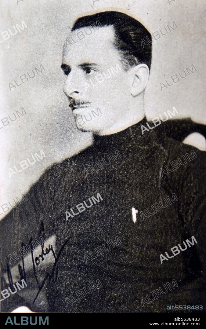 Sir Oswald Ernald Mosley, 6th Baronet (16 November 1896 - 3 December 1980) was a British politician who rose to fame in the 1920s as a Member of Parliament. Later in the 1930s, having become disillusioned with mainstream politics, became the leader of the British Union of Fascists (BUF).