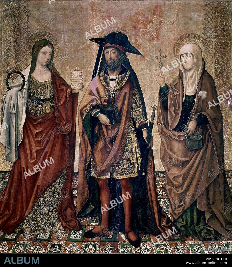 MAESTRO DE PEREA (1790-1510). SAN LAZARO CON SUS HERMANAS MARTA Y MARIA - PRINCIPIOS DEL SIGLO XVI - OLEO/TABLA - 177 x 165,5 cm.