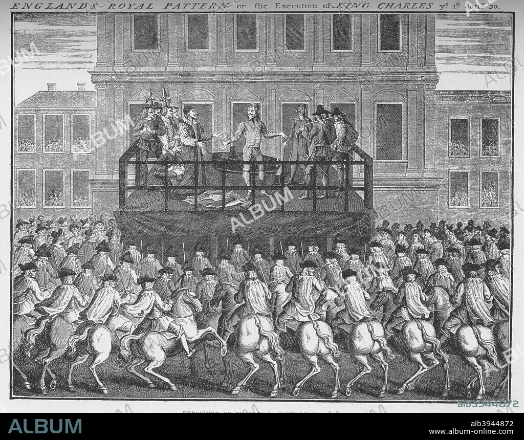 The execution of King Charles I, 30 January 1649, c1735 (1903). Charles I (1600-1649), was King of England, Scotland and Ireland. His conflicts with Parliament led to civil war (1642-1651) and his eventual execution. From London in the Time of the Stuarts, by Sir Walter Besant. [Adam & Charles Black, London, 1903].