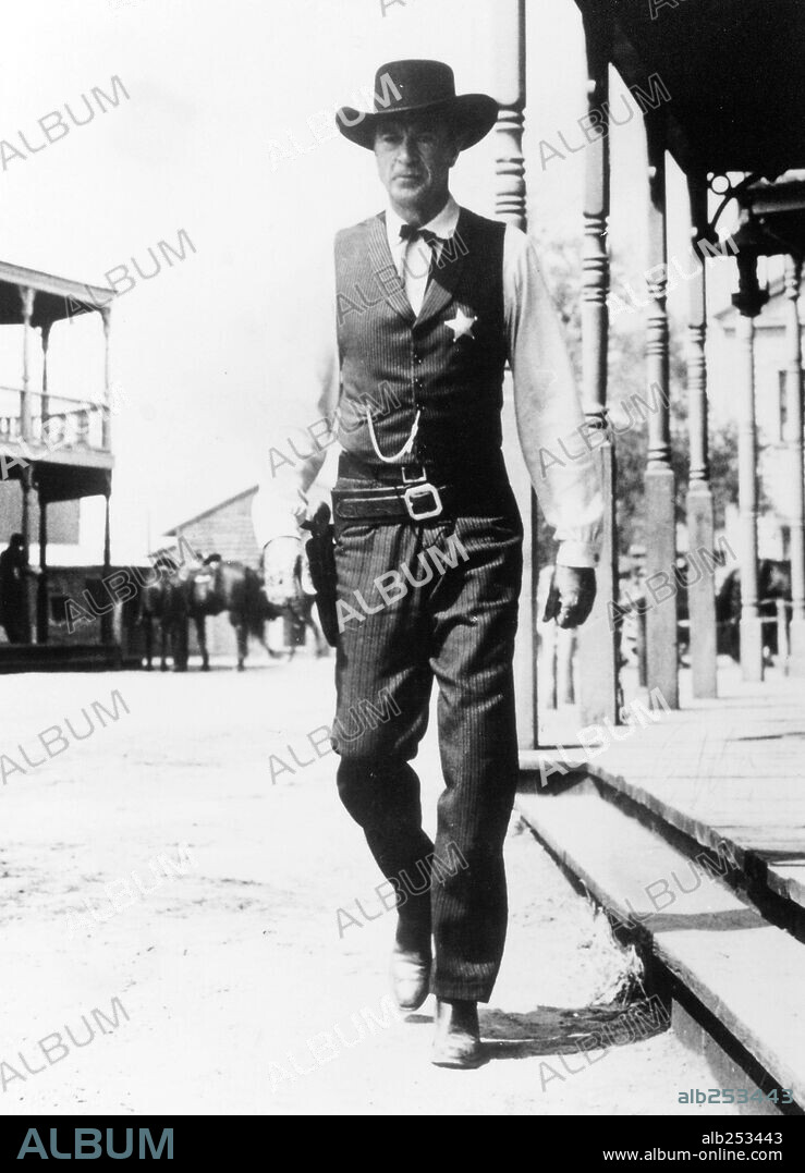 GARY COOPER en SOLO ANTE EL PELIGRO, 1952 (HIGH NOON), dirigida por FRED ZINNEMANN. Copyright STANLEY KRAMER CO./UNITED ARTISTS.