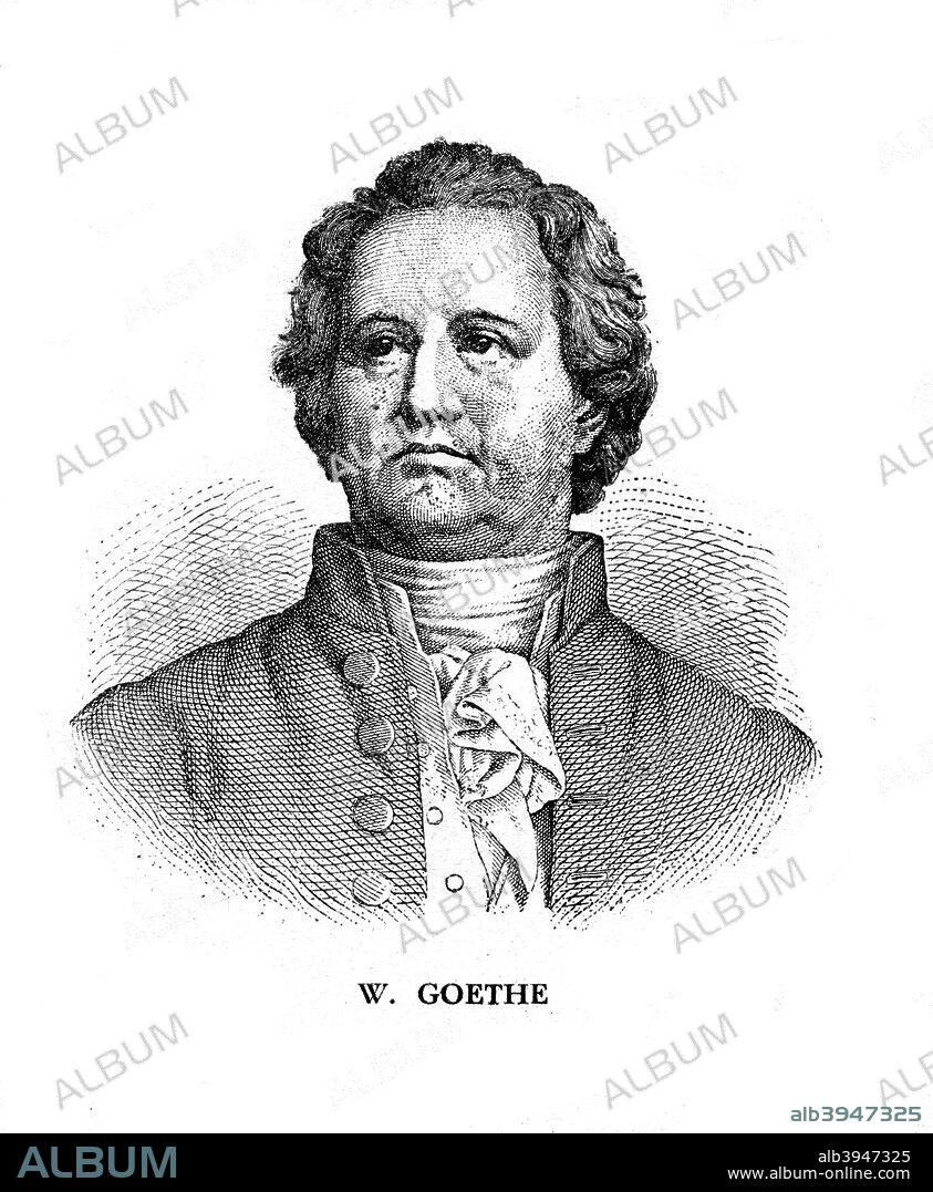 Johann Wolfgang von Goethe, German poet, dramatist and scientist, 19th century. Polymath Goethe (1749-1832) was a novelist, dramatist, poet, humanist, scientist, philosopher, and for ten years chief minister of state at Weimar.