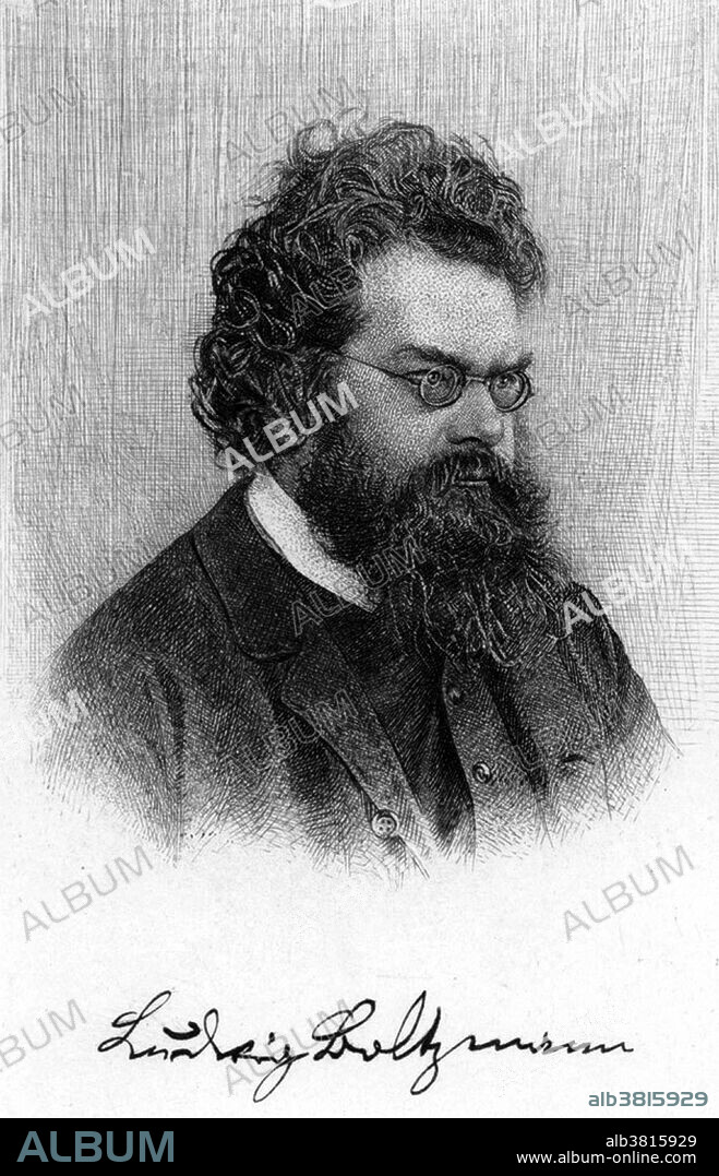 Ludwig Eduard Boltzmann (February 20, 1844 - September 5, 1906) was an Austrian physicist whose greatest achievement was in the development of statistical mechanics, which explains and predicts how the properties of atoms (such as mass, charge, and structure) determine the visible properties of matter (such as viscosity, thermal conductivity, and diffusion). His most important scientific contributions were in kinetic theory, including the Maxwell-Boltzmann distribution for molecular speeds in a gas. In addition, Maxwell-Boltzmann statistics and the Boltzmann distribution over energies remain the foundations of classical statistical mechanics. They are applicable to the many phenomena that do not require quantum statistics and provide a remarkable insight into the meaning of temperature. He was subject to rapid alternation of depressed moods with elevated, expansive or irritable moods, likely the symptoms of undiagnosed bipolar disorder. In 1906, while on a summer vacation, he hung himself during an attack of depression. He was 62 years old.