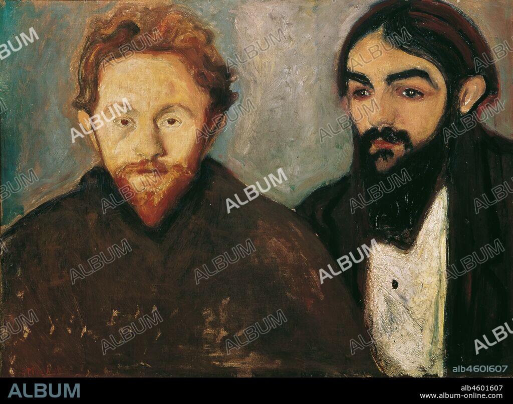 EDVARD MUNCH. The painter Paul Hermann and the physician Paul Contard.