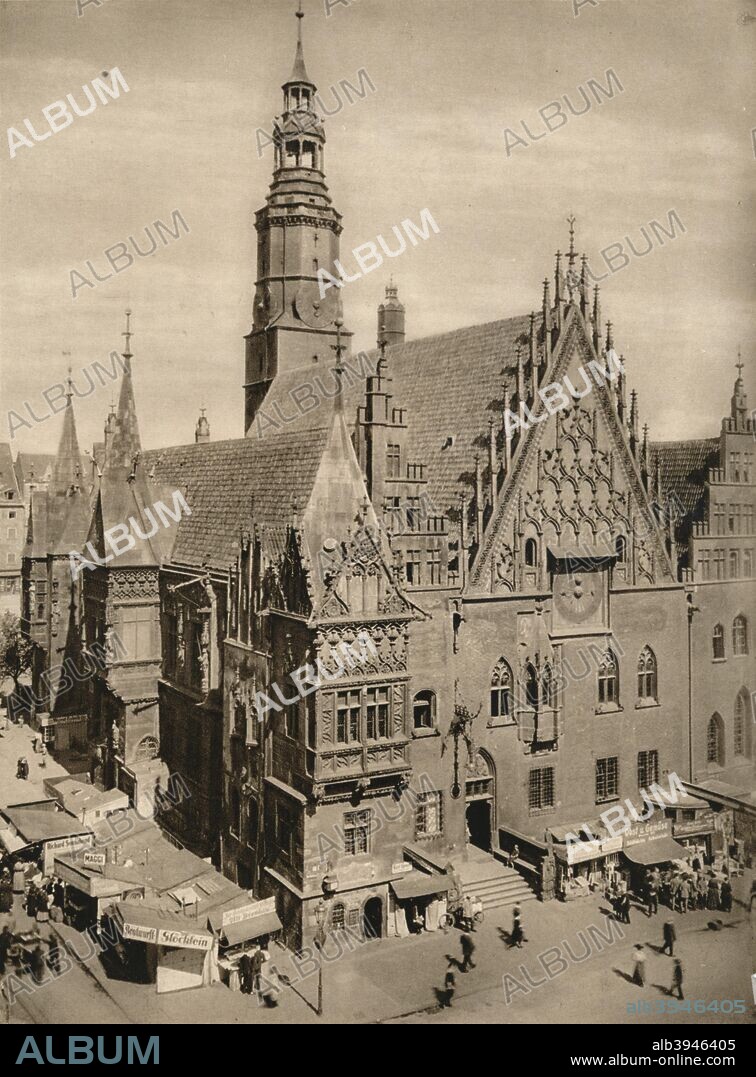 'Breslau - Rathaus', 1931. From Deutschland by Kurt Hielscher. [F. A. Brockhaus, Leipzig, 1931].