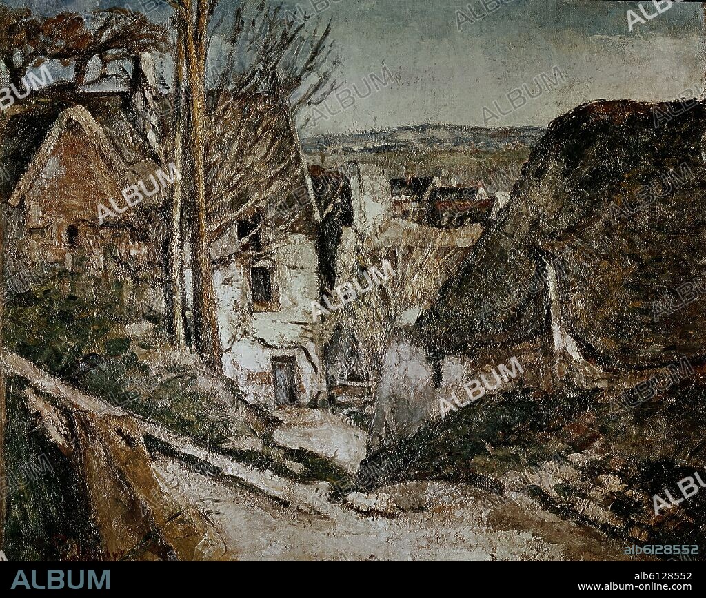 PAUL CEZANNE. LA CASA DEL AHORCADO - 1872-3 - O/L - 55x66 - POSTIMPRESIONISMO FRANCES.