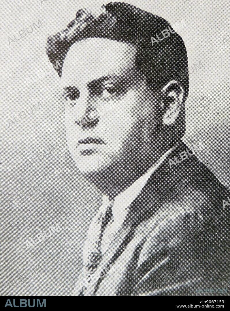 Darius Milhaud (1892-1974) French composer. A member of Les Six. Mihaud in about 1934.