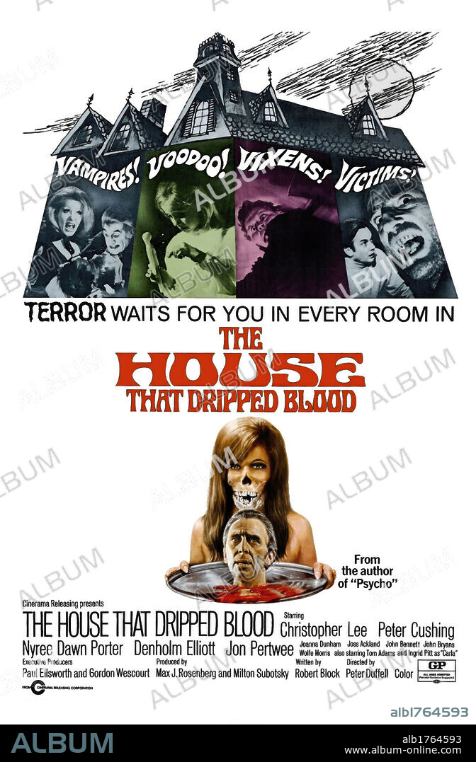 Poster of THE HOUSE THAT DRIPPED BLOOD, 1971, directed by PETER DUFFELL.