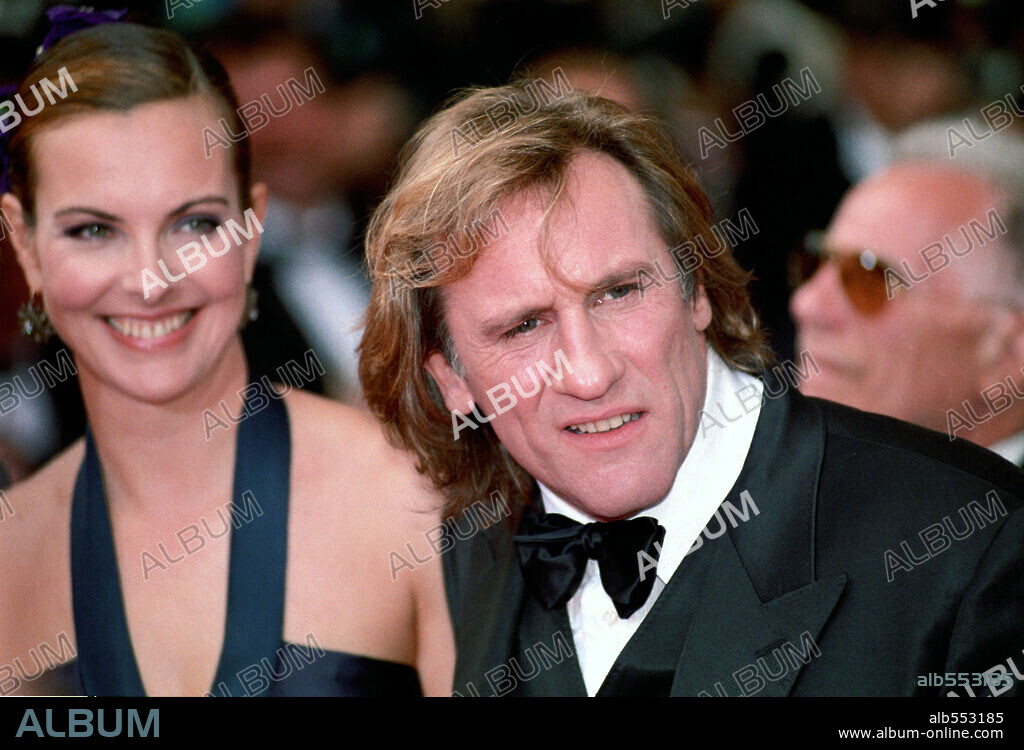 May 20, 1997; Cannes, FRANCE; GERARD DEPARDIEU and CAROLE BOUQUET at the 1997 Cannes Film Festival. Mandatory Credit: Photo by Frederic Injimbert / ZUMA Press. (©) Copyright 1997 by Frederic Injimbert. 20/05/1997