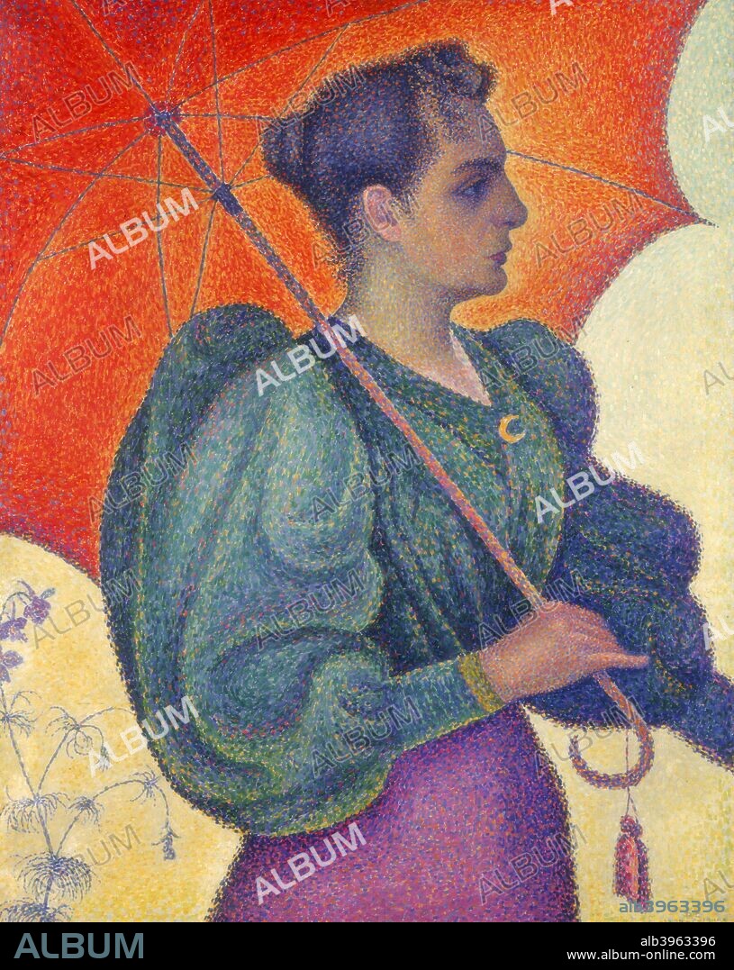 'Woman with Umbrella', 1898. Located in the collecion at, Museum d'Orsay, Paris.