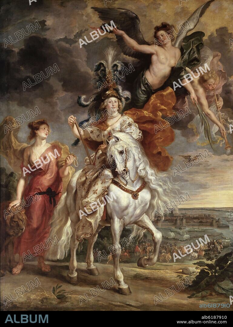 PETER PAUL RUBENS. TRIUNFO DE MARIA DE MEDICI EN JULIERS - 1622-1625 - O/L - 3,94x2,95 - BARROCO FLAMENCO.