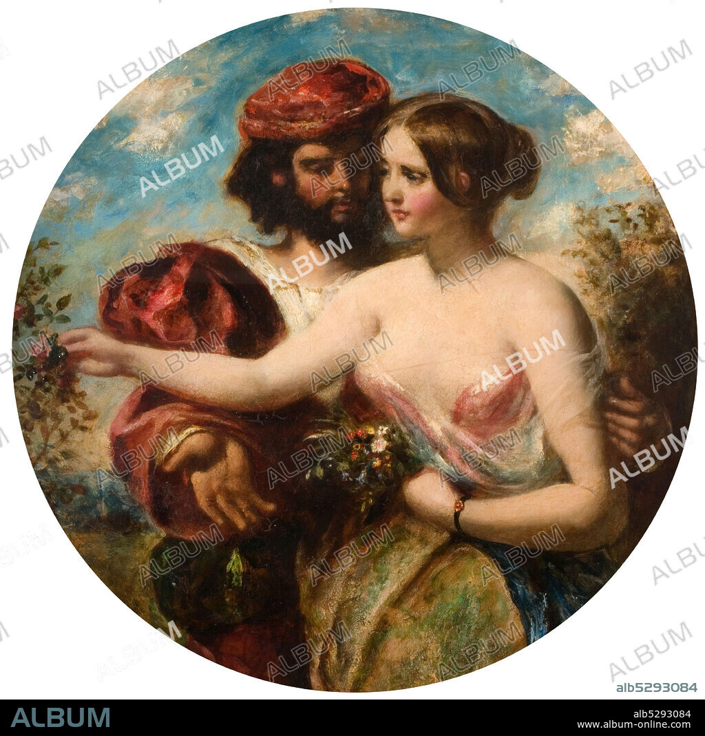 WILLIAM ETTY. Gather the Rose of Love While Yet 'Tis Time, 1848. The title of the painting comes from the incomplete epic poem 'The Faerie Queen' by Edmund Spenser.