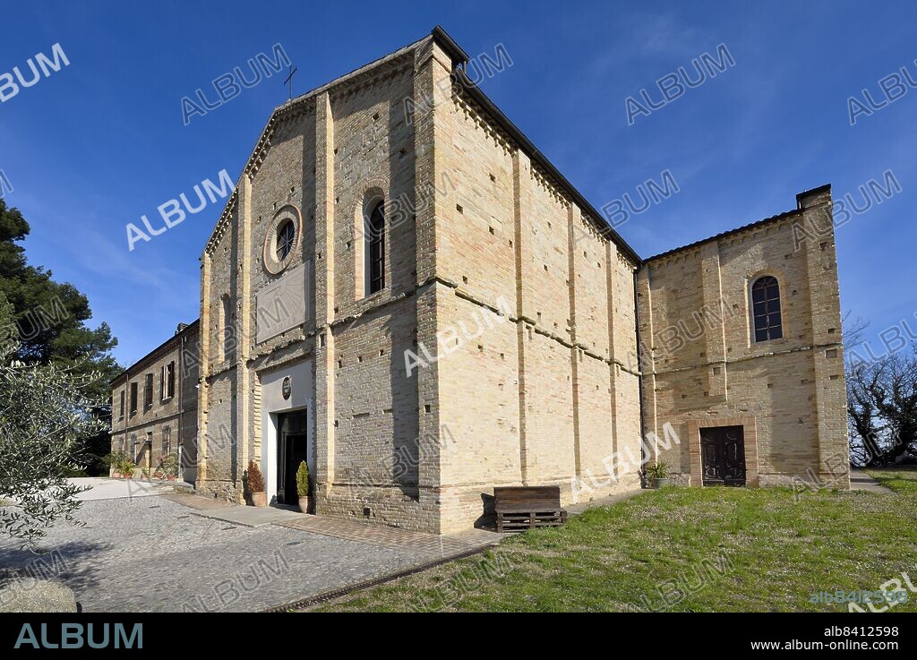 Candelara (fraction of Pesaro, Marche - Pu). church of Santo Stefano.