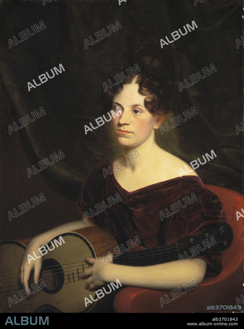 CHARLES CROMWELL INGHAM. Cora Livingston. Dated: c. 1833. Dimensions: overall: 91.4 x 71.1 cm (36 x 28 in.)  framed: 120.7 x 99.1 x 12.1 cm (47 1/2 x 39 x 4 3/4 in.). Medium: oil on canvas.