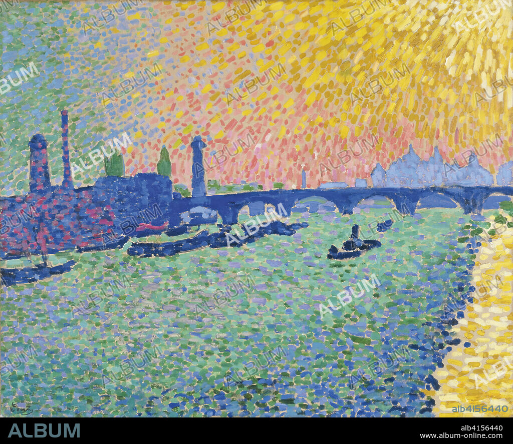 ANDRÉ DERAIN. André Derain (Chatou, 1880-Garches, 1954). El puente de Waterloo (1906). Óleo sobre lienzo. 80,5 x 101 cm.