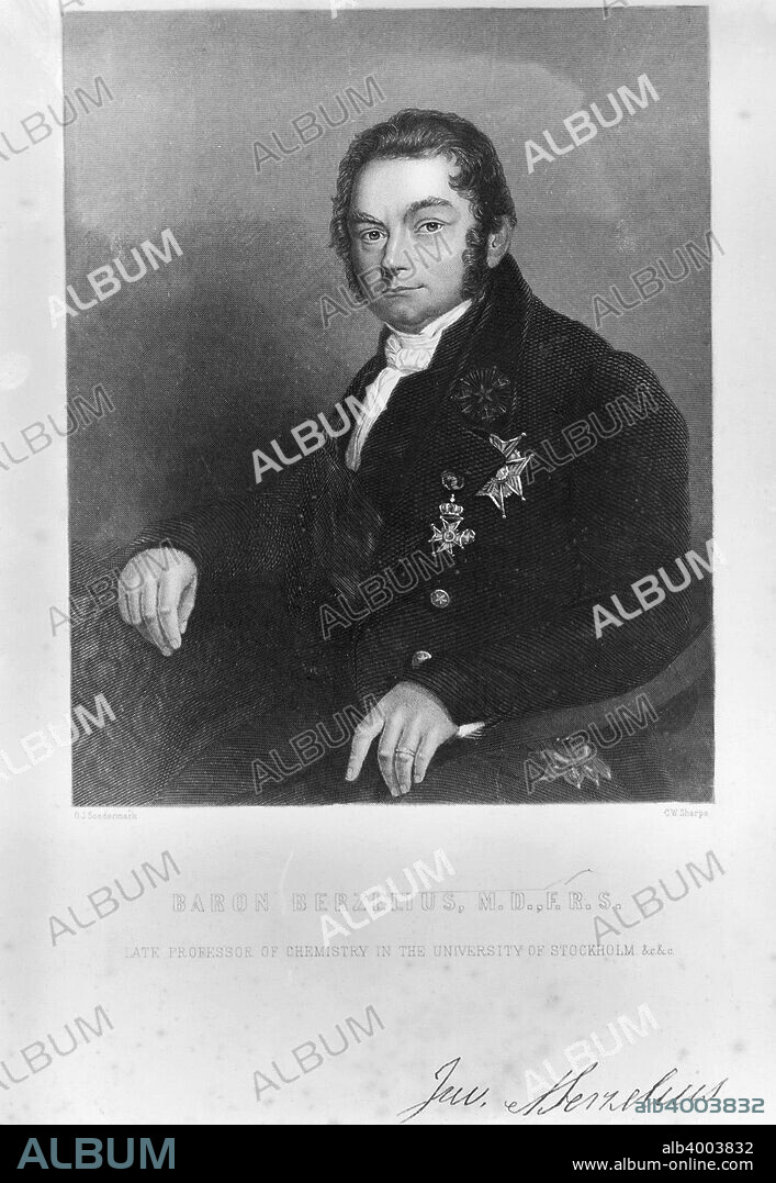 Jons Jacob Berzelius, Swedish chemist, early 19th century. Berzelius devised the first consistently accurate method of using the oxidation technique developed by Joseph Louis Gay-Lussac and Louis Jacques Thenard; a technique which allowed surveys of organic composition to be made. His accurate determination of atomic weights established the laws of combination and John Dalton's atomic theory. He introduced modern chemical symbols and discovered the elements selenium, thorium and cerium.