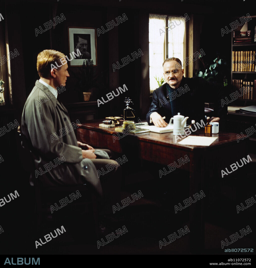 Reinhard Heydrich - Manager of Death, ZDF historical film, Germany, 1977, Director: Heinz Schirk, Scene: Dietrich Mattausch as Heydrich, Franz Rudnik as Himmler.