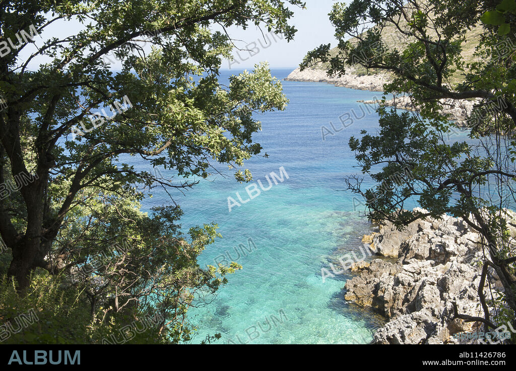 Cove of Brisana, Peninsula of Karaburun, within the Karaburun-Sazan Marine Parc, Vlore bay, Albania, Southeastern Europe.