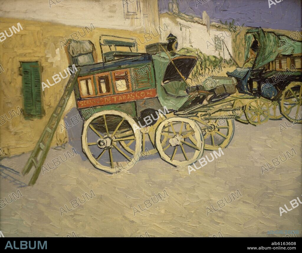 VICENT VAN GOGH (1853-1890). LA SILLA DE POSTA DE TARASCON (EL CARRO O LA DILIGENCIA) - OCTUBRE 1888  - O/L - 72 X 92 CM.