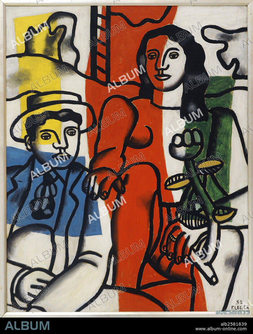 FERNAND LÉGER. Fernand Leger (1881-1955). French painter. Two Lovers in the Landscape, 1952. National Gallery. Prague. Czech Republic.