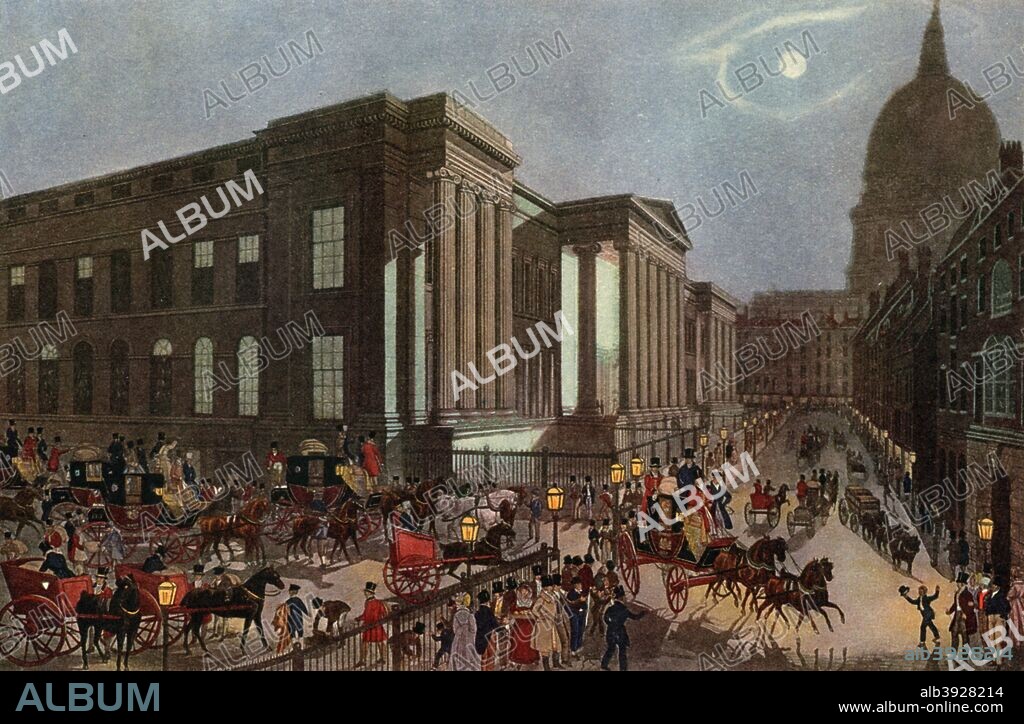 'The Royal Mails starting from the General Post Office, London', 1830 (1927). Plate taken from Famous Sporting Prints IV: Coaching, published by The Studio Limited (London, 1927).