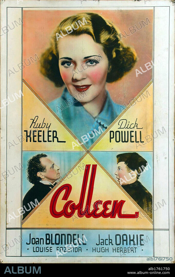 Poster of COLLEEN, 1936, directed by ALFRED E. GREEN. Copyright WARNER BROS. PICTURES.